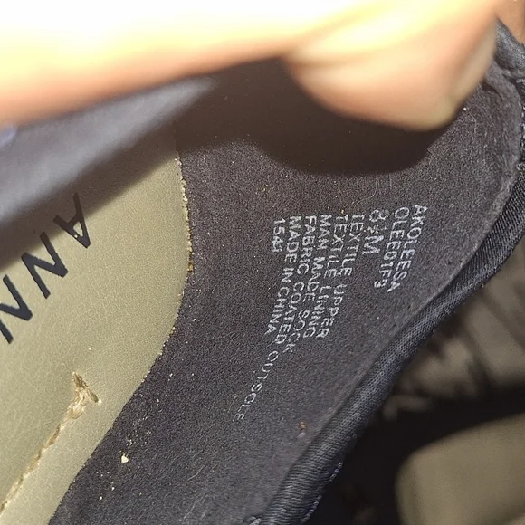 NWOB ANNE KLEIN I FLEX DARK NAVY BLUE SZ  81/2 OLEESA FLATS - Picture 7 of 11